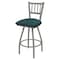 Holland Bar Stool Co 30" Swivel Bar Stool, Nickel Finish, Graph Tidal Seat X810 - alternate 1